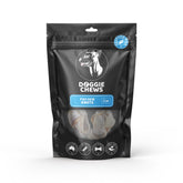 Doggie Chews Fish Skin Knots pack long-lasting single protein dog chew made from seafood fish.